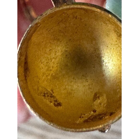 Sterling Silver Spinner Globe Orb Locket Pendant  Poison Perfume Ball  Rotating - Picture 5 of 7